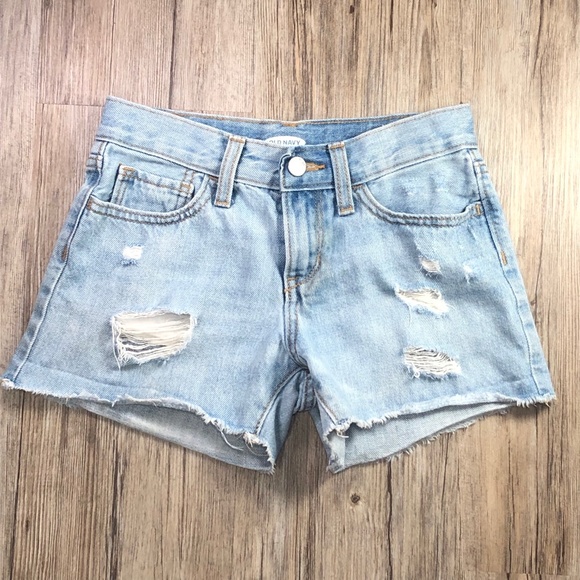 ❌RELISTED❌ Two Pair Girls Denim Shorts Size 10 - Cat & Jack, Old Navy Cut-Offs - Picture 5 of 13